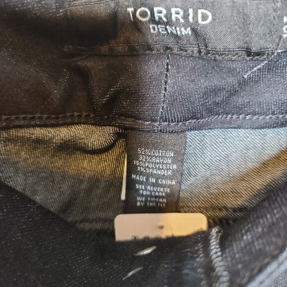 10T Tall Torrid Jegging Jeans Dark Wash Super Stretch High Rise Super Skinny ank - Picture 4 of 9